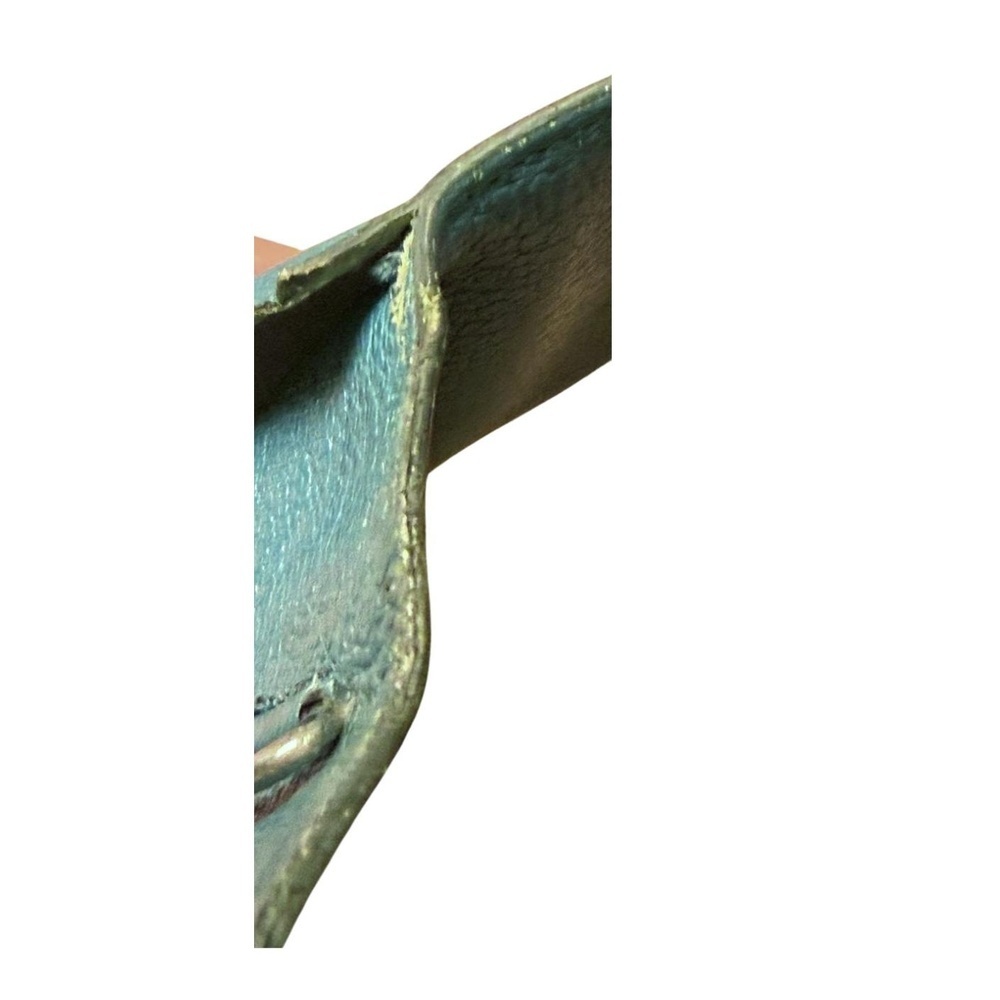 Hermes Agenda Notebook Cover Teal Pebbled Textured Luxury Planner - Picture 7 of 8